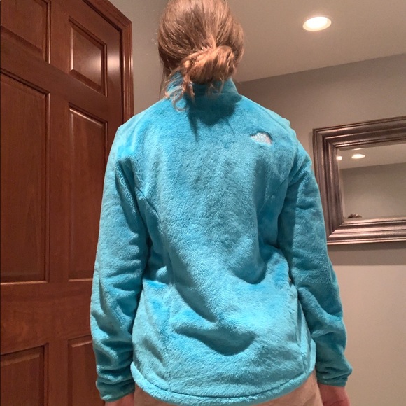 The North Face Blue Osito Furry Jacket Small - Picture 5 of 7